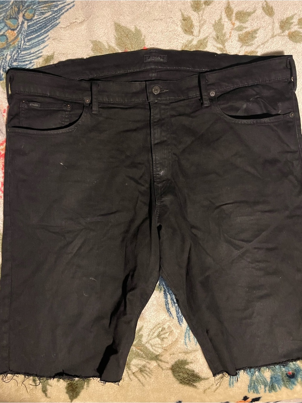 Polo by Ralph Lauren Men's Black Cut-Off Jean Shorts